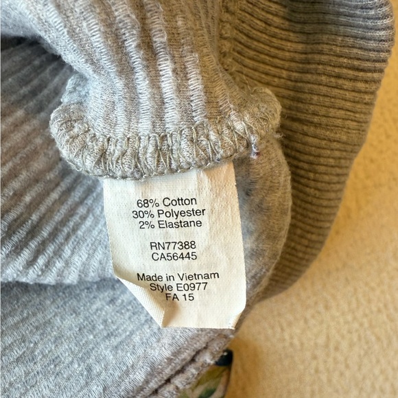 J. Crew Light Gray Ribbed Knit Top - Picture 4 of 4